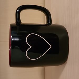 Rae Dunn Black Heart Mug